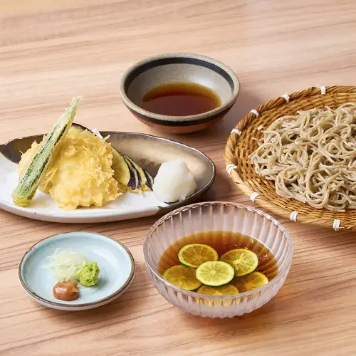Pike conger tempura with sudachi citrus aroma