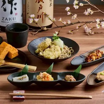 2-hour all-you-can-drink included [Standard Soba Course] A course featuring appetizers and yakitori unique to a soba restaurant, followed by soba noodles to finish.