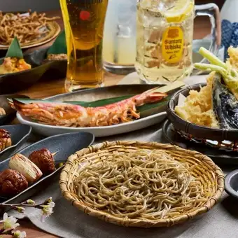 2-hour all-you-can-drink included [Luxury Satisfaction Course] An incredibly good value course that includes a whole head-on shrimp, large shrimp tempura, and dessert.