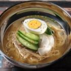 Homemade soup cold noodles