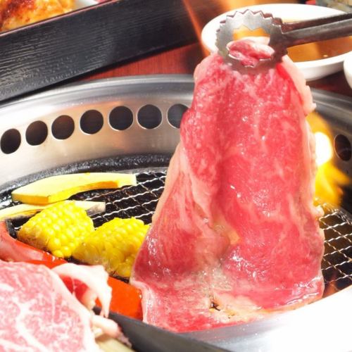 [First of all, the royal road!] ☆ 70 kinds of yakiniku ☆ All-you-can-eat and all-you-can-drink for 120 minutes of yakiniku ☆ (LO 90 minutes) 4300 yen ⇒ 4000 yen