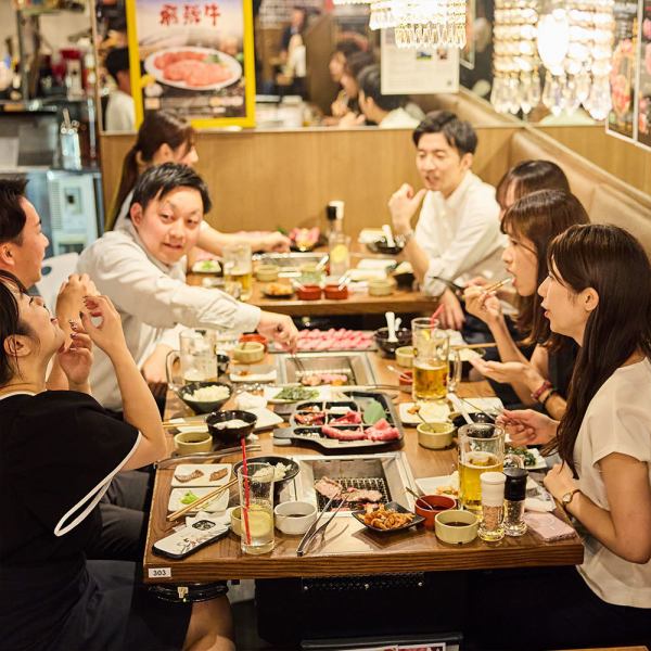 흑모 와규 1마리를 구입했기 때문에 가능한 코스파로 신바시 No.1의 코스파 야키니쿠를 목표로 한다!! 송신년회 환송영회 생일 기념일 점심】
