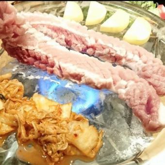 ★Chego-kai套餐★主菜可选择奶酪鸡排或水晶五花肉，附无限畅饮，5道菜总计3500日元