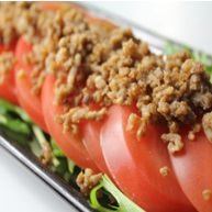 tomato and minced meat salad