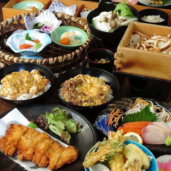 [Lunch] A wide variety of menus including various gozen and set meals are attractive.