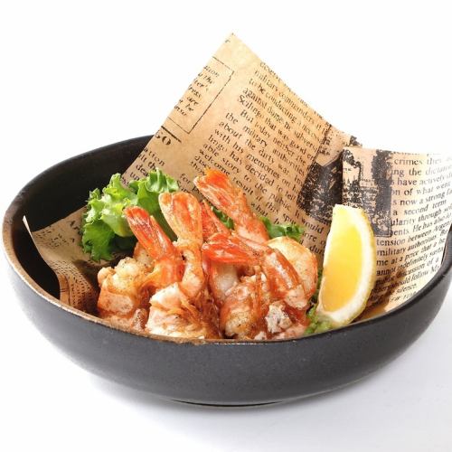 Hawaiian style garlic shrimp/grilled mackerel
