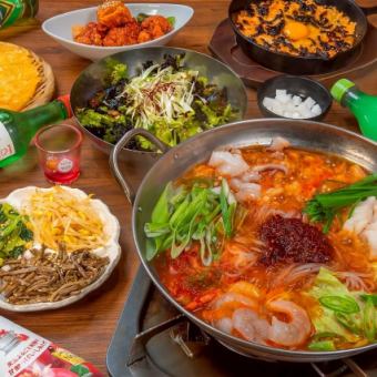 【인기 NO.1! 선택할 수 있는 냄비 코스】 생맥주도 OK! 2시간 무제한 뷔페