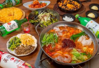 【인기 NO.1! 선택할 수 있는 냄비 코스】 생맥주도 OK! 2시간 무제한 뷔페