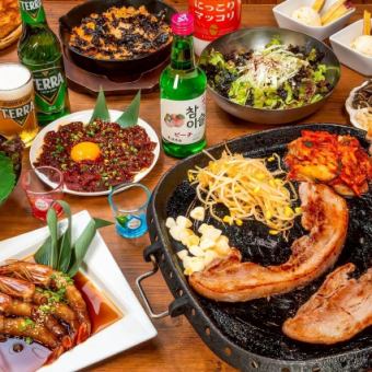 【마루에서 호화 코스】 생맥주도 OK! 2 시간 뷔페 ★ 9 품 6500 엔 → 쿠폰 이용으로 6000 엔