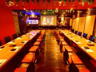 大型の宴会も可能。貸切もご相談ください。
