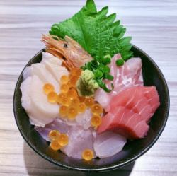 ミニ海鮮丼/ミニイカサーモン丼