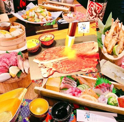 <120 minutes all-you-can-drink included!> 9-item exquisite course using carefully selected ingredients for 6,600 yen