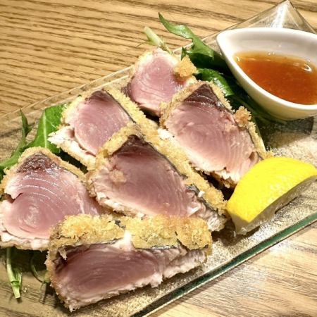 羽ガツオのレアかつ