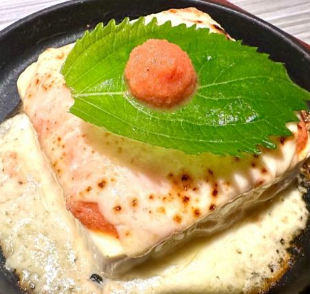 明太チーズ豆腐ステーキ