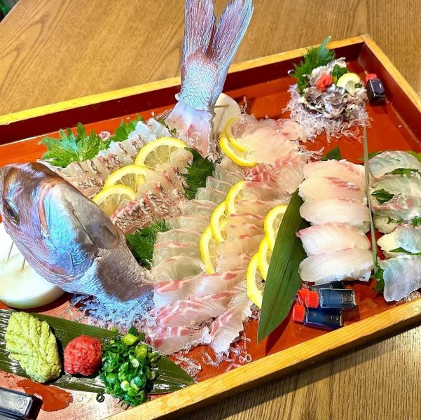 旬な鮮魚でのお作りもおすすめです！