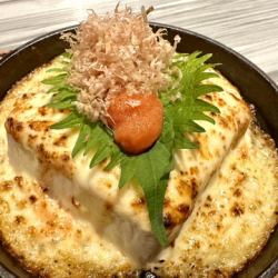 明太チーズ豆腐ステーキ