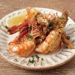 海老の唐揚げ 柚子ぽん酢