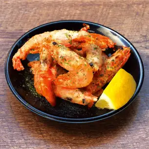 海老の唐揚げ 柚子ぽん酢