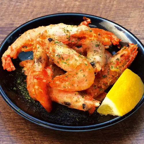 海老の唐揚げ　柚子ぽん酢