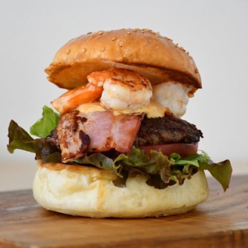 Garlic Shrimp Burger