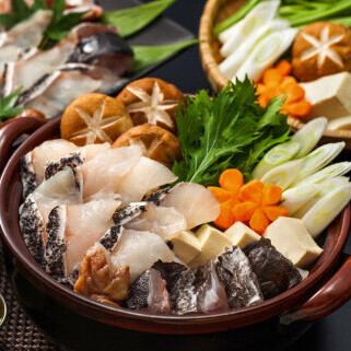 【★歓送迎会早割★】一度は食べたい！クエ鍋入りプレミアムコース　＜2.5H飲み放題付＞16,280円