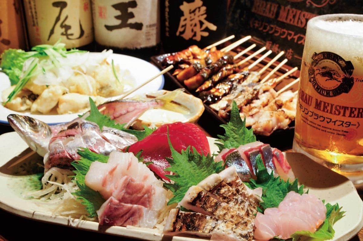 平塚でここだけ！魚串焼きと相模湾鮮魚★貸切は30名様まで可能◎