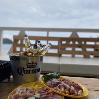 手ぶらでOK！BBQスタンダードコース2時間半飲み放題付き5,500円！【予約制】