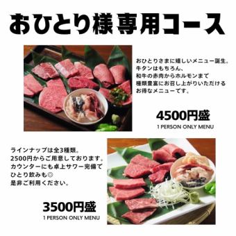 桌上酸味x适合1人份★2500日元套餐（仅4种肉）