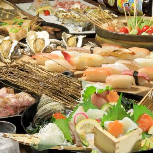 “什锦生鱼片”♪2小时的饮食和饮用所有你可以吃♪3000日元