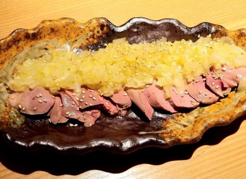 인기 메뉴의 「저온 조리의 레바 찌르기」