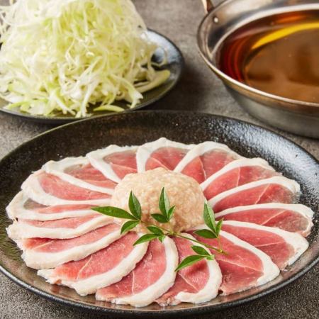★Carefully selected ingredients★ Duck shabu-shabu and luxurious Akita specialties [Tsukumo course] 9 dishes with all-you-can-drink for 5,000 yen Perfect for welcoming and farewell parties