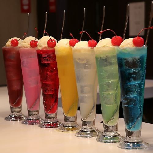 七色のレインボーフロート