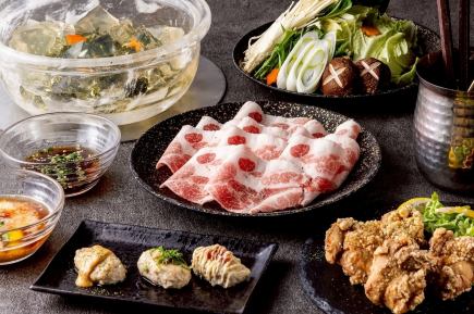 [2-hour all-you-can-drink included] 90-minute all-you-can-eat gem hotpot course of raw meatballs and carefully selected pork (5 dishes total)