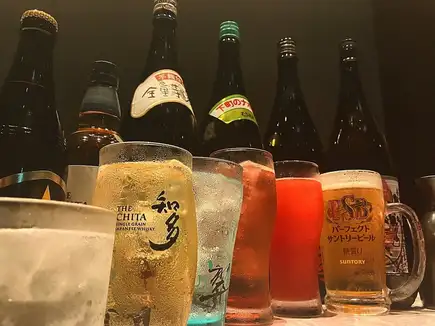 【ネット予約限定】　生ビール付！2時間飲み放題単品　1.980円→1,500円