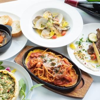 各種ご利用に！【90分飲み放題付】厳選7皿10品★ANCHORおすすめコース6,600円(税込)