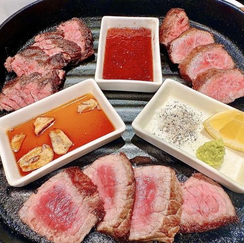 お肉3種「ハラミ・ミスジ・モモ」食べ比べ