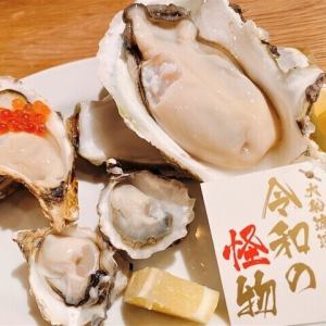 色々な牡蠣盛り合わせ