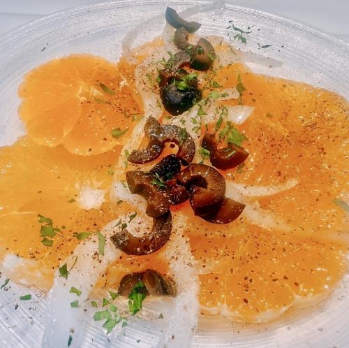 デコポンとオリーブサラダ仕立て