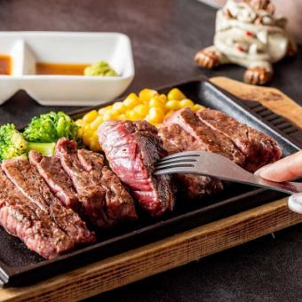 [2 hours all-you-can-drink including draft beer] Enjoy Okinawan specialties and steaks in a 4-course meal (10 dishes in total)