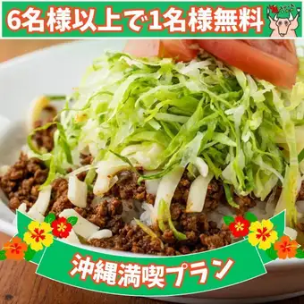 【沖縄満喫プラン】平日限定！《6名以上の予約で1名分コース無料》「お手軽飲み放題コース」