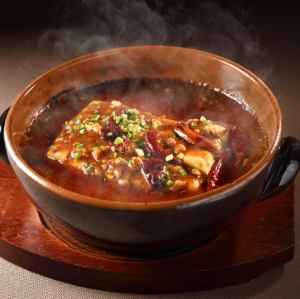 Hot pot mapo tofu