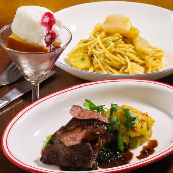 和牛とうにスパが味わえる女子会特別コース土日祝前3500円→平日3300円