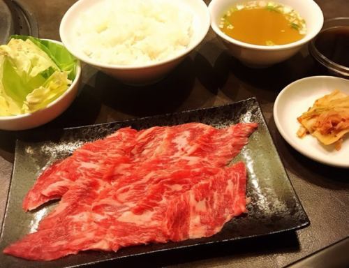 和牛カルビランチセット 90g