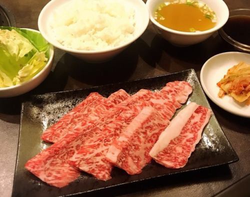 和牛上カルビランチセット 90g