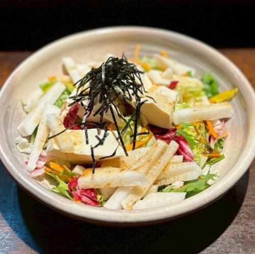 長芋と豆腐の和風サラダ