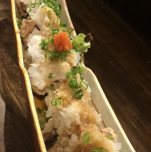 当店名物！鶏の唐揚げおろしポン酢味