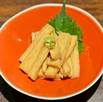 店内仕込み　長芋たまり漬け