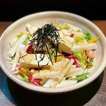 長芋と豆腐の和風サラダ