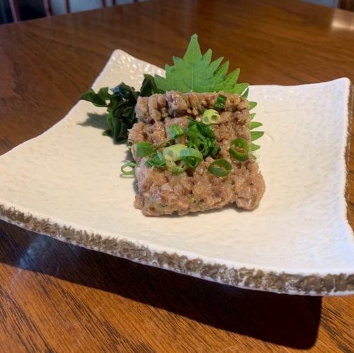 酒の肴に！真イワシのなめろう