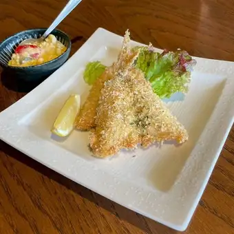 揚げたて 生アジフライ ゴロっと野菜の自家製タルタルソース